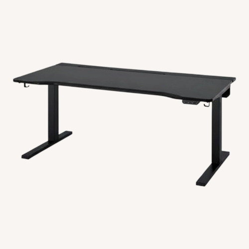 Used IKEA Black Resin Desk for sale on AptDeco