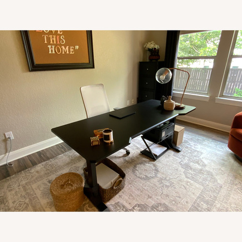 Used IKEA Black Resin Desk for sale on AptDeco