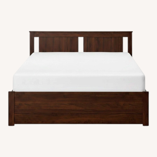 Used IKEA SONGESAND Dark Brown Wood Queen Bed for sale on AptDeco