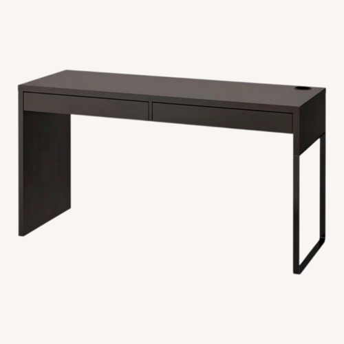 Used IKEA Dark Brown Wood Desk for sale on AptDeco