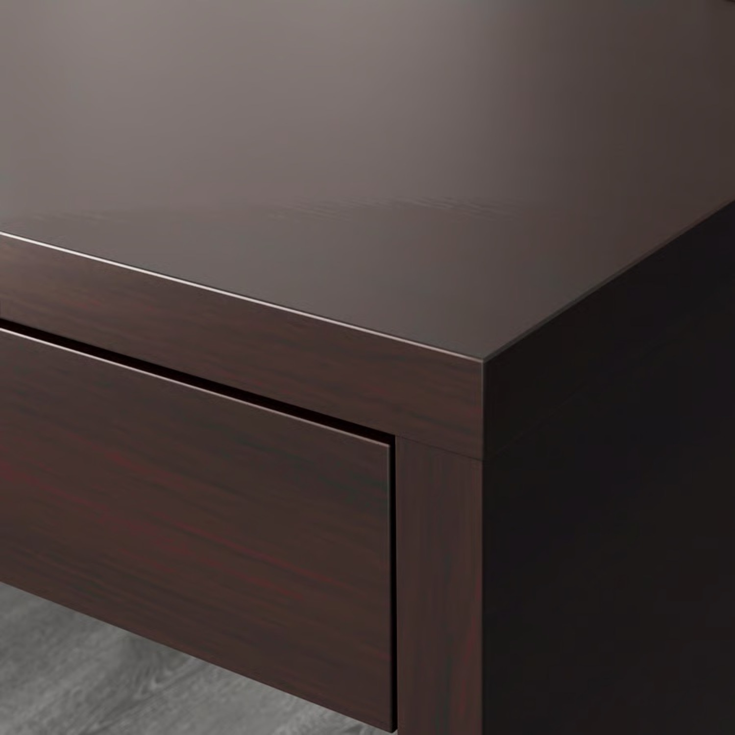IKEA Dark Brown Wood Desk - image-3