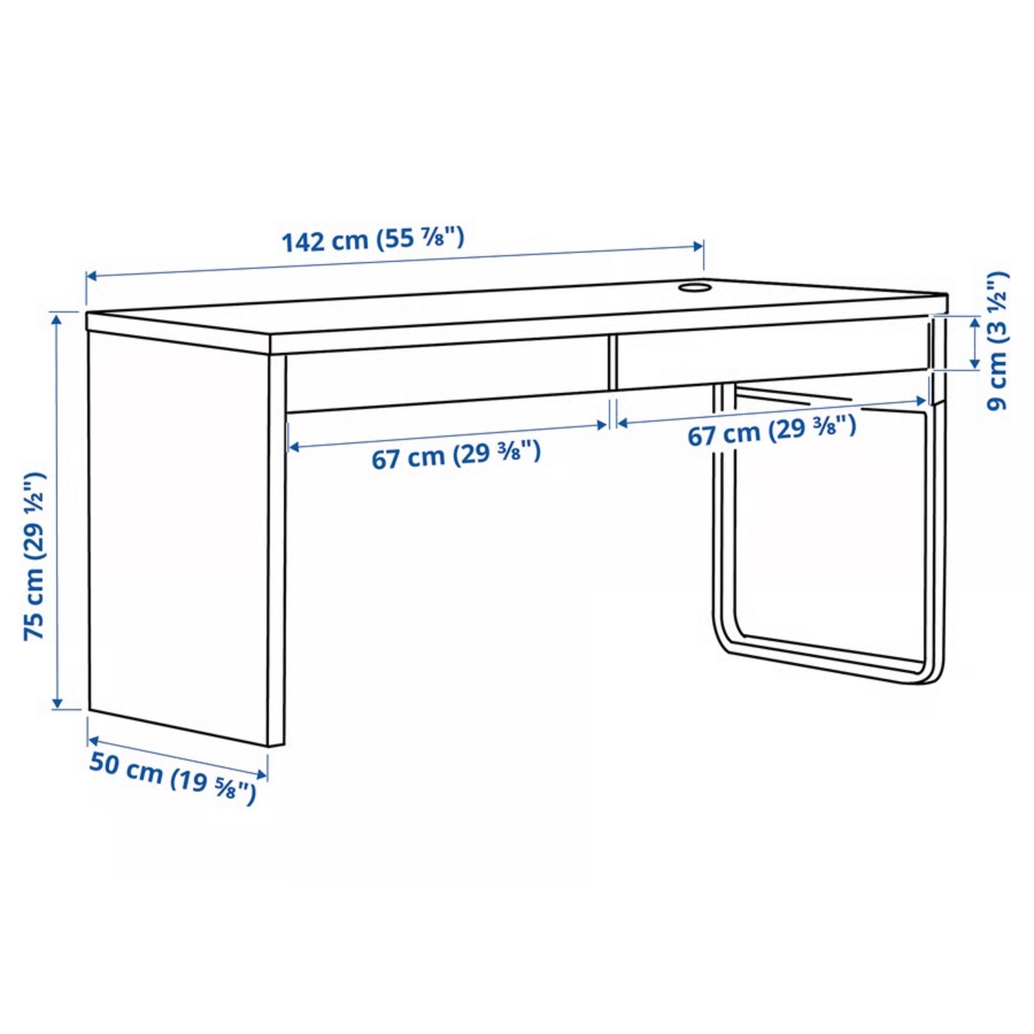 IKEA Dark Brown Wood Desk - image-4