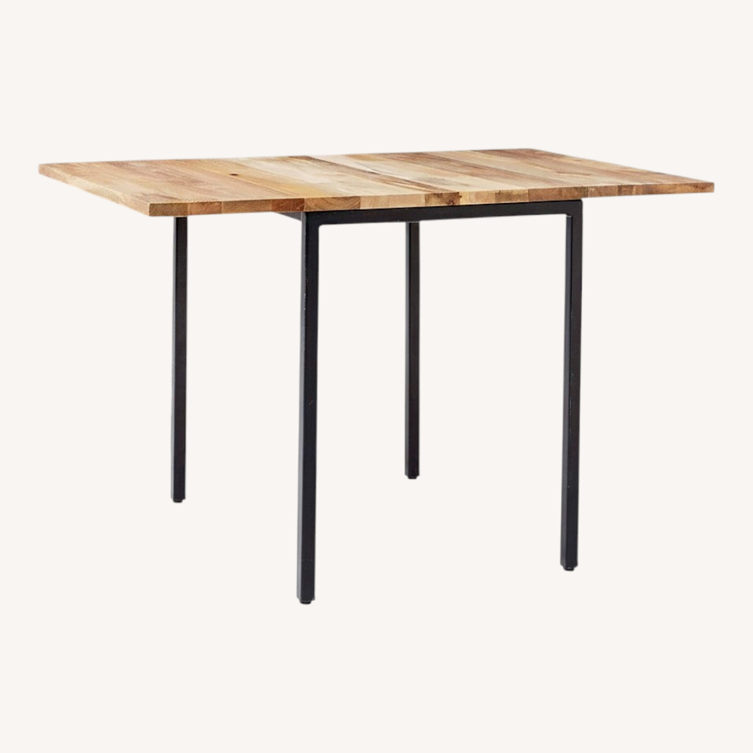 West Elm Box Frame Drop Leaf Extendable Table (24"–48") - image-0
