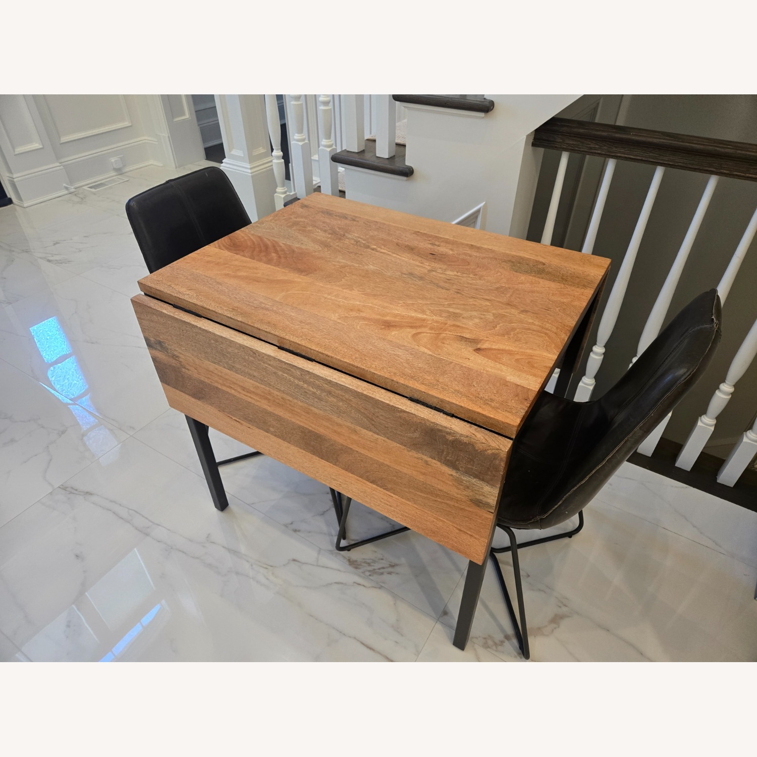 West Elm Box Frame Drop Leaf Extendable Table (24"–48") - image-2