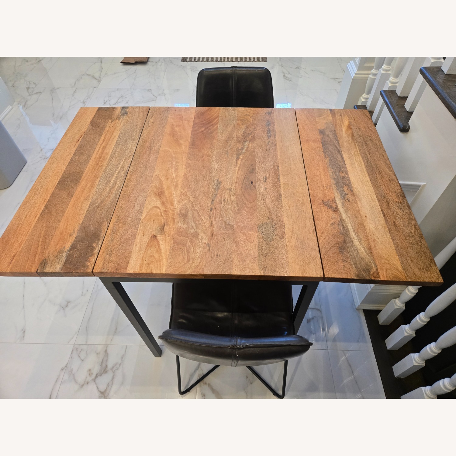 West Elm Box Frame Drop Leaf Extendable Table (24"–48") - image-3