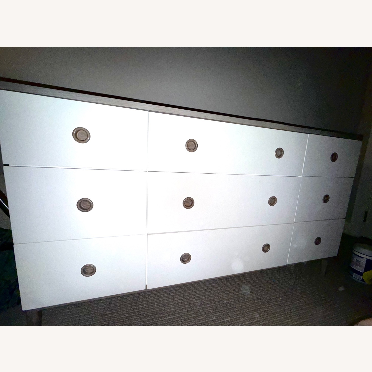 Crate & Barrel White Wood Dresser - image-5