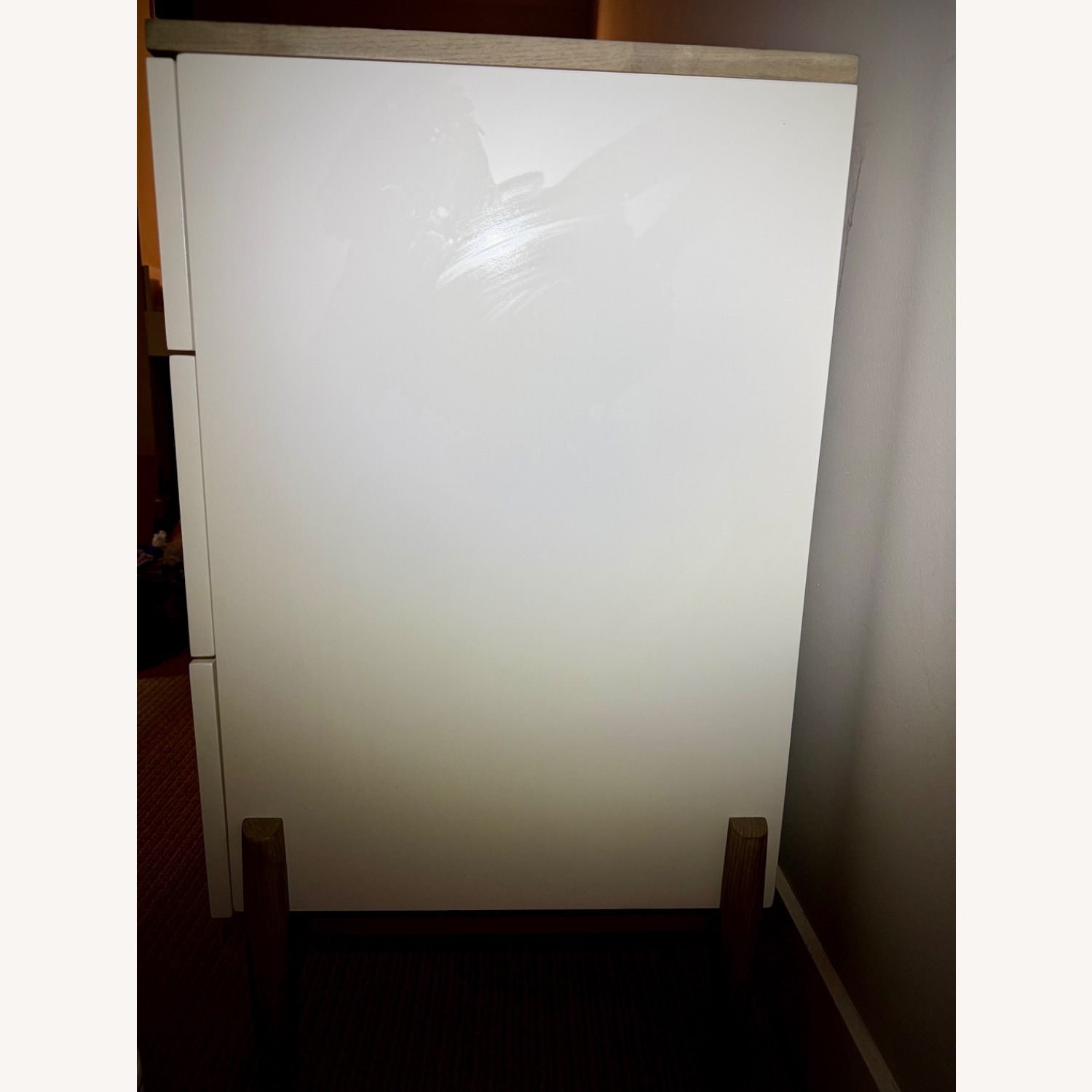 Crate & Barrel White Wood Dresser - image-3