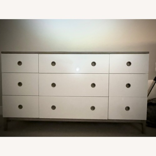 Used Crate & Barrel White Wood Dresser for sale on AptDeco
