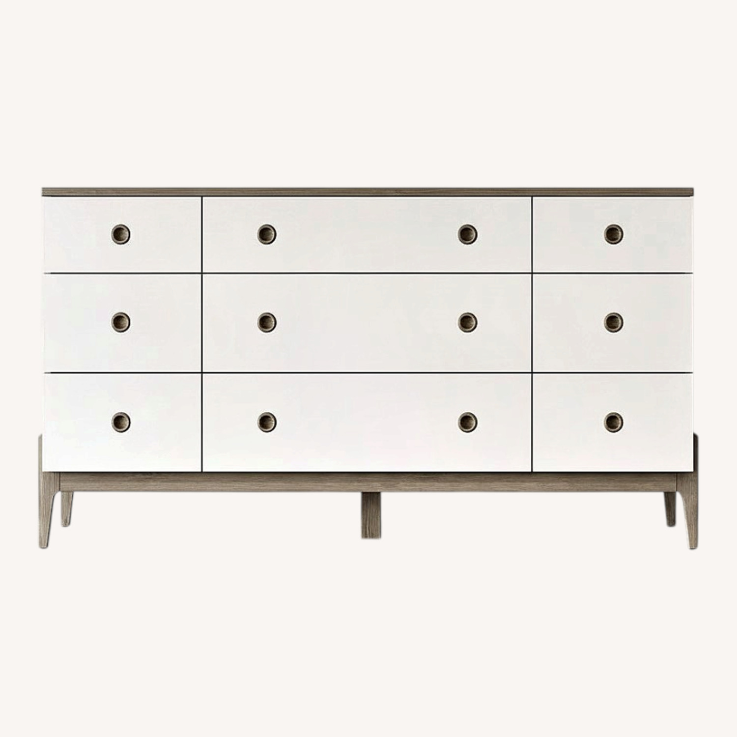Crate & Barrel White Wood Dresser - image-0