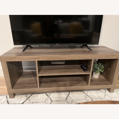 Used Natural Wood Media Storage for sale on AptDeco