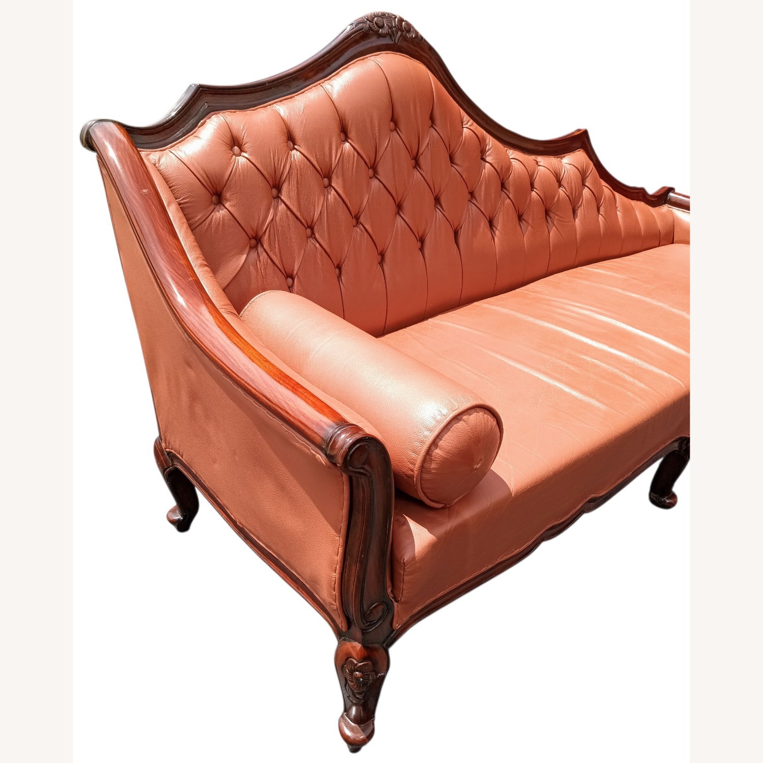 Vintage/Antique Finds Orange 3+ Seater Sofa - image-12