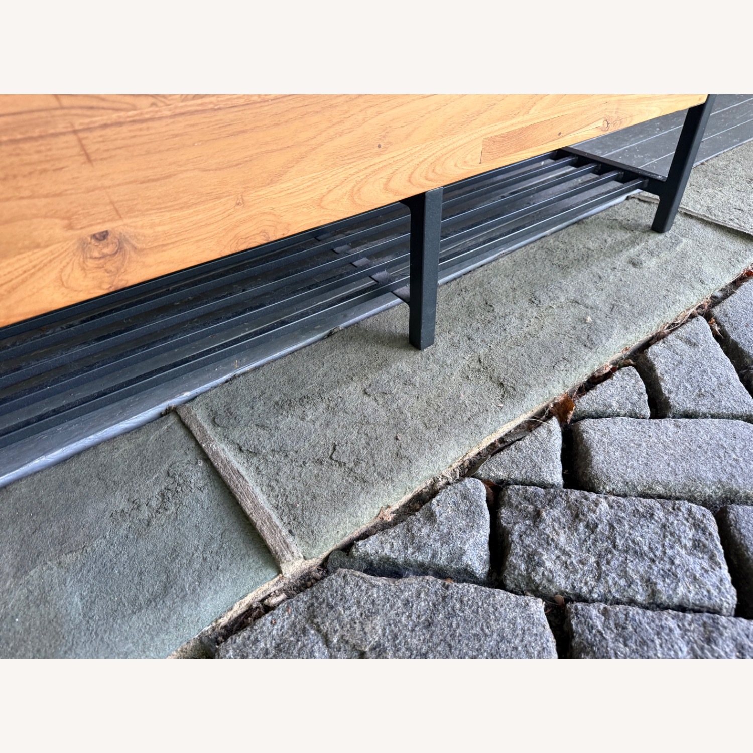 Crate & Barrel Reclaimed Teak Storage Bench  - image-5