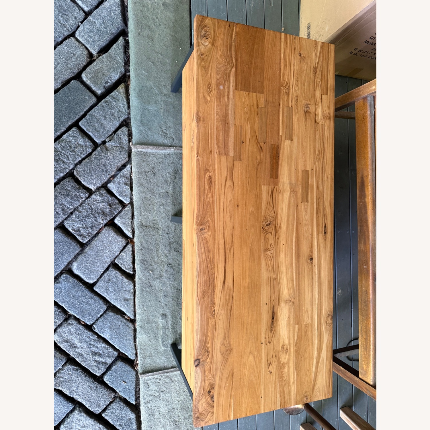 Crate & Barrel Reclaimed Teak Storage Bench  - image-3