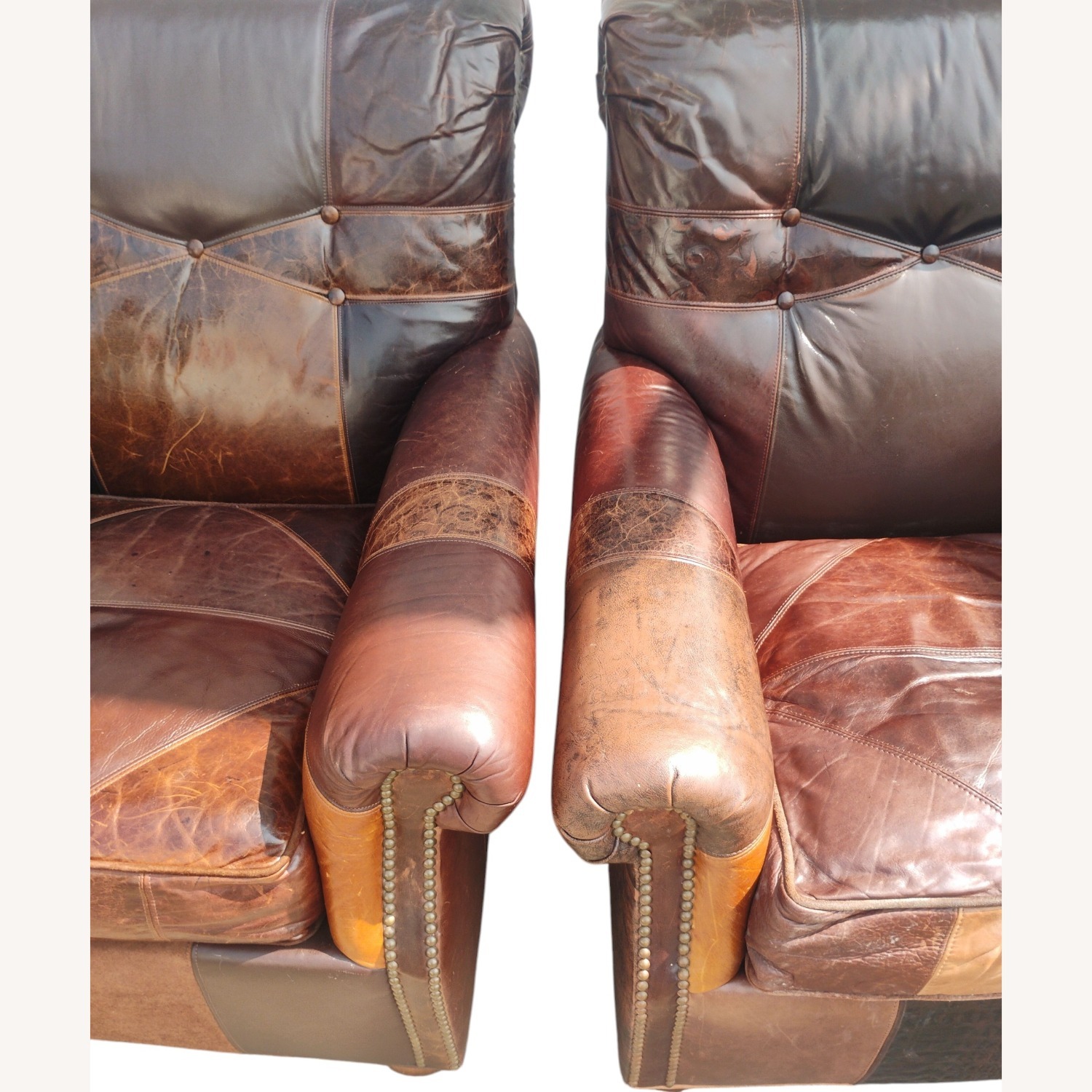 Vintage/Antique Finds Dark Brown Leather Armchair - image-5