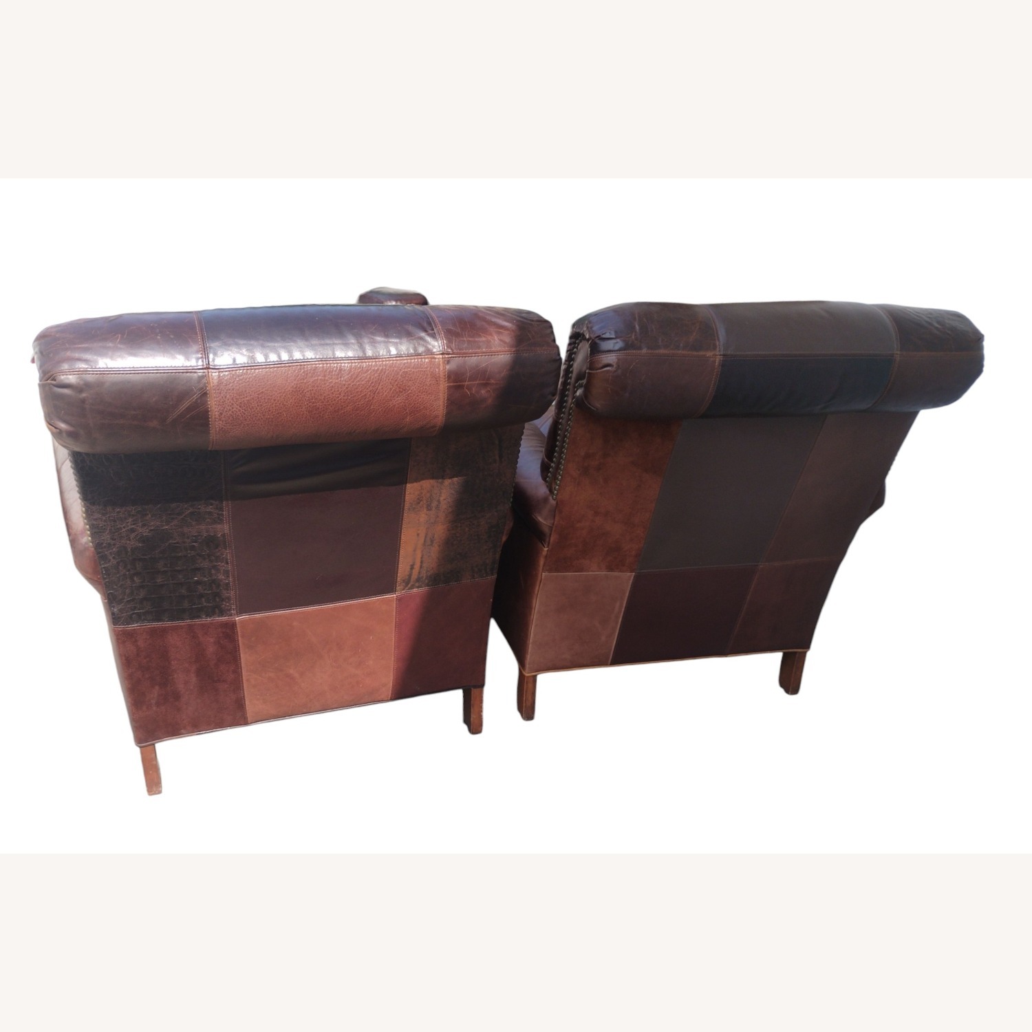 Vintage/Antique Finds Dark Brown Leather Armchair - image-8