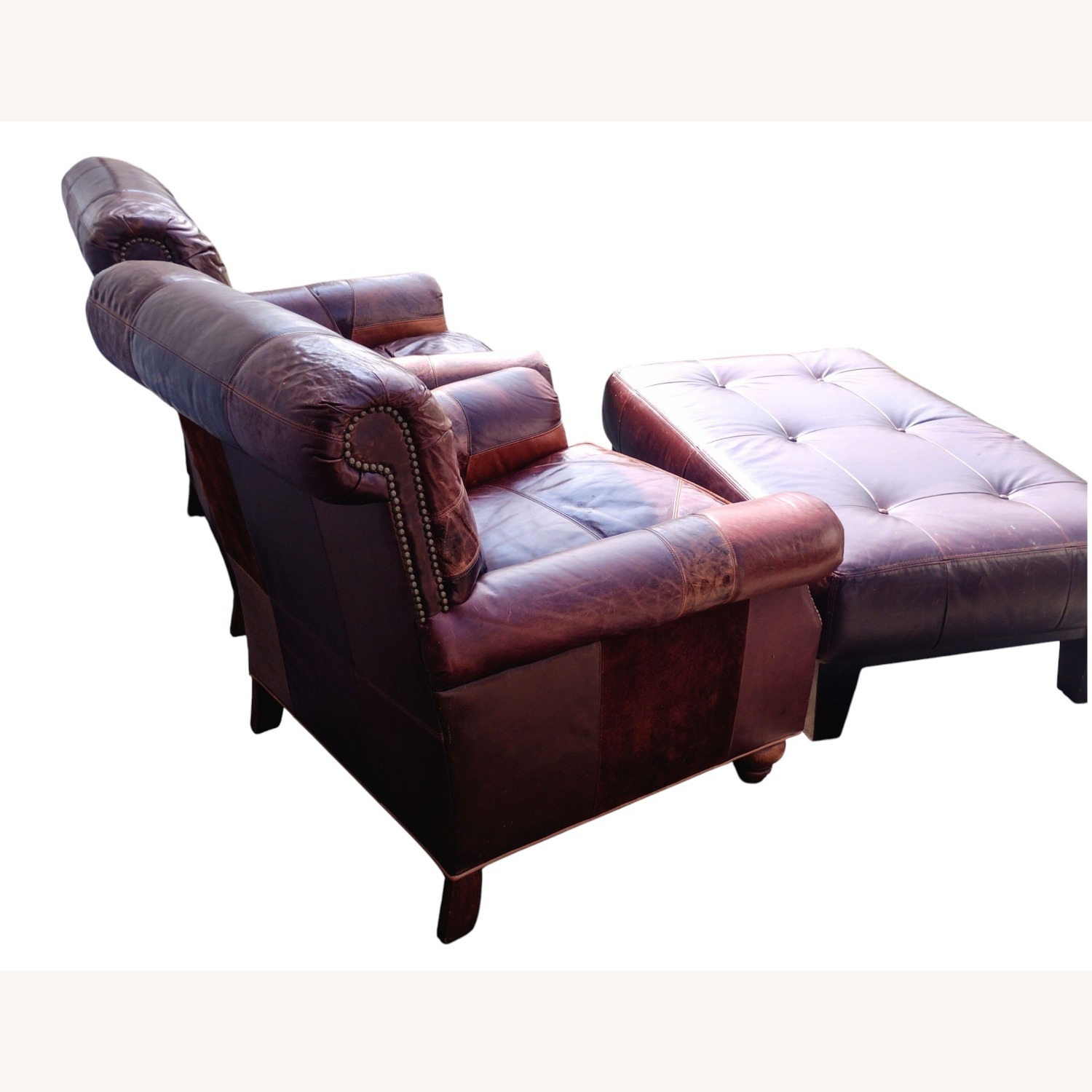 Vintage/Antique Finds Dark Brown Leather Armchair - image-3