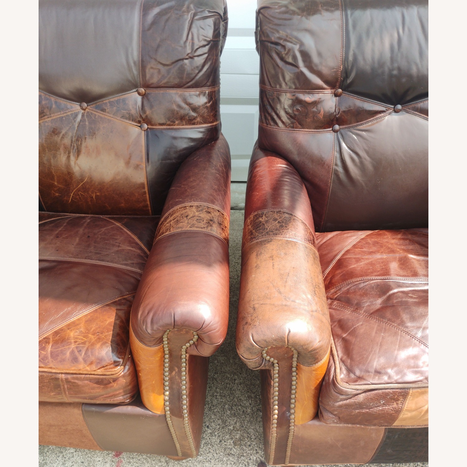 Vintage/Antique Finds Dark Brown Leather Armchair - image-17