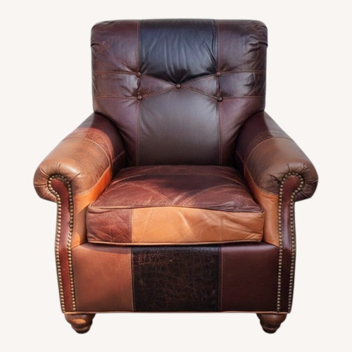 Used Vintage/Antique Finds Dark Brown Leather Armchair for sale on AptDeco