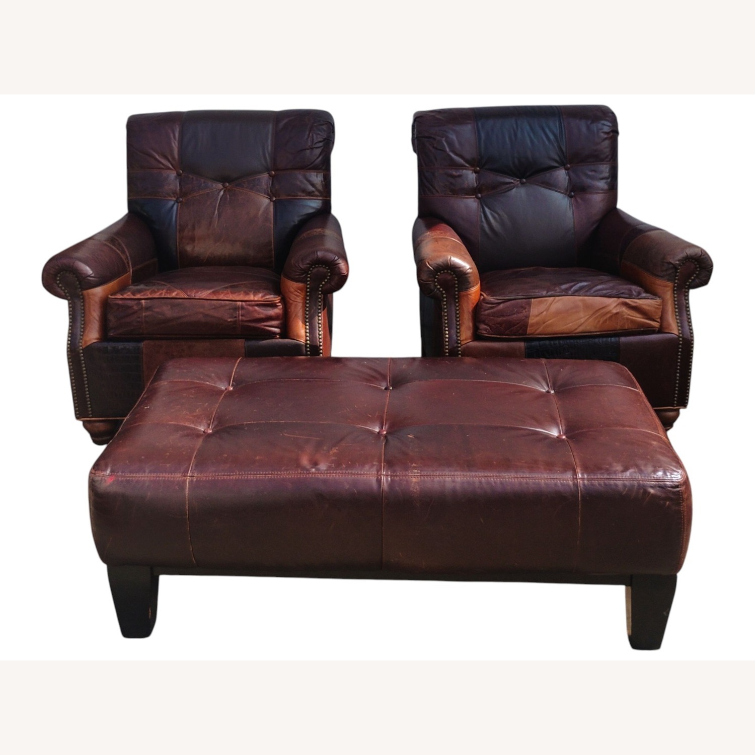 Vintage/Antique Finds Dark Brown Leather Armchair - image-18