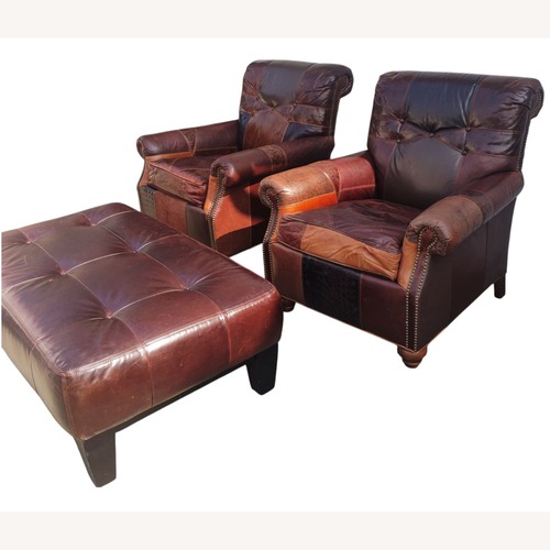 Used Vintage/Antique Finds Dark Brown Leather Armchair for sale on AptDeco