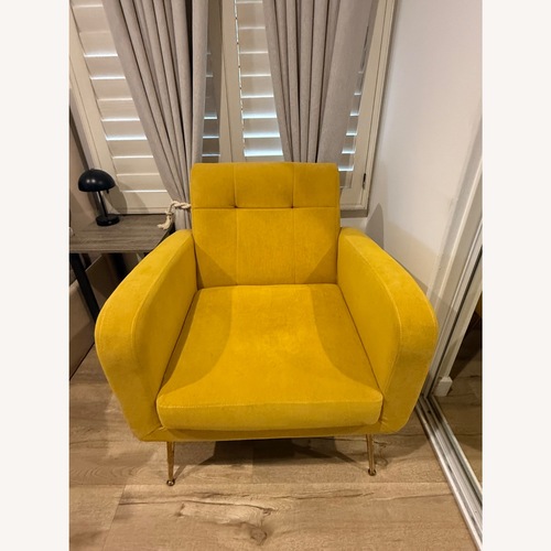 Used Wayfair Floriana Yellow Armchair for sale on AptDeco