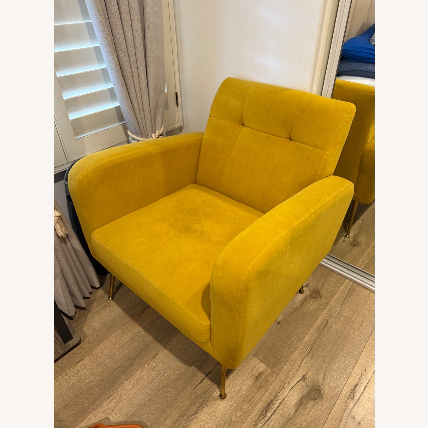 Wayfair Floriana Yellow Armchair - image-2