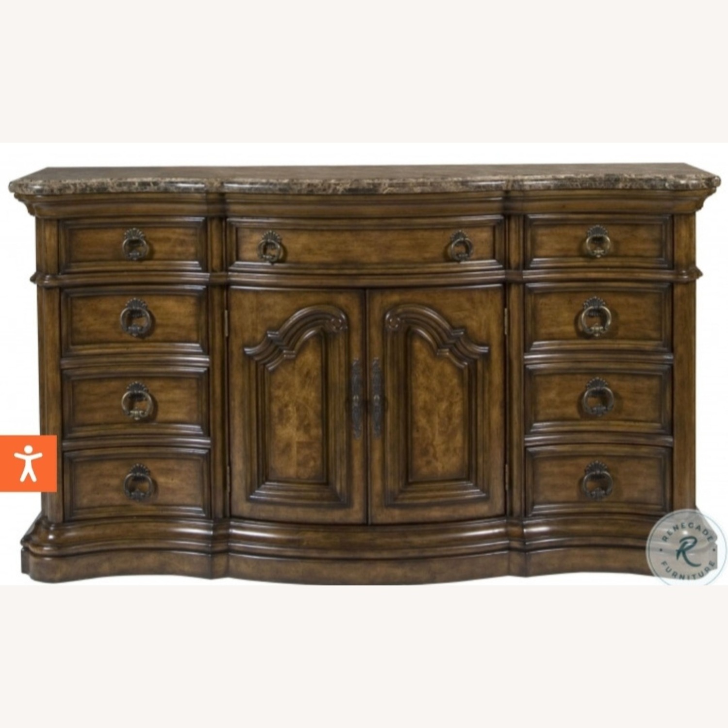 Pulaski Furniture Dark Brown Wood Dresser - image-5