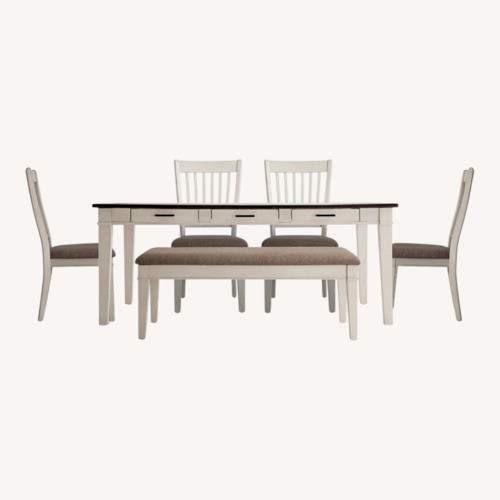 Used Bob's Discount Furniture Montana 6 Piece Dining Set for sale on AptDeco