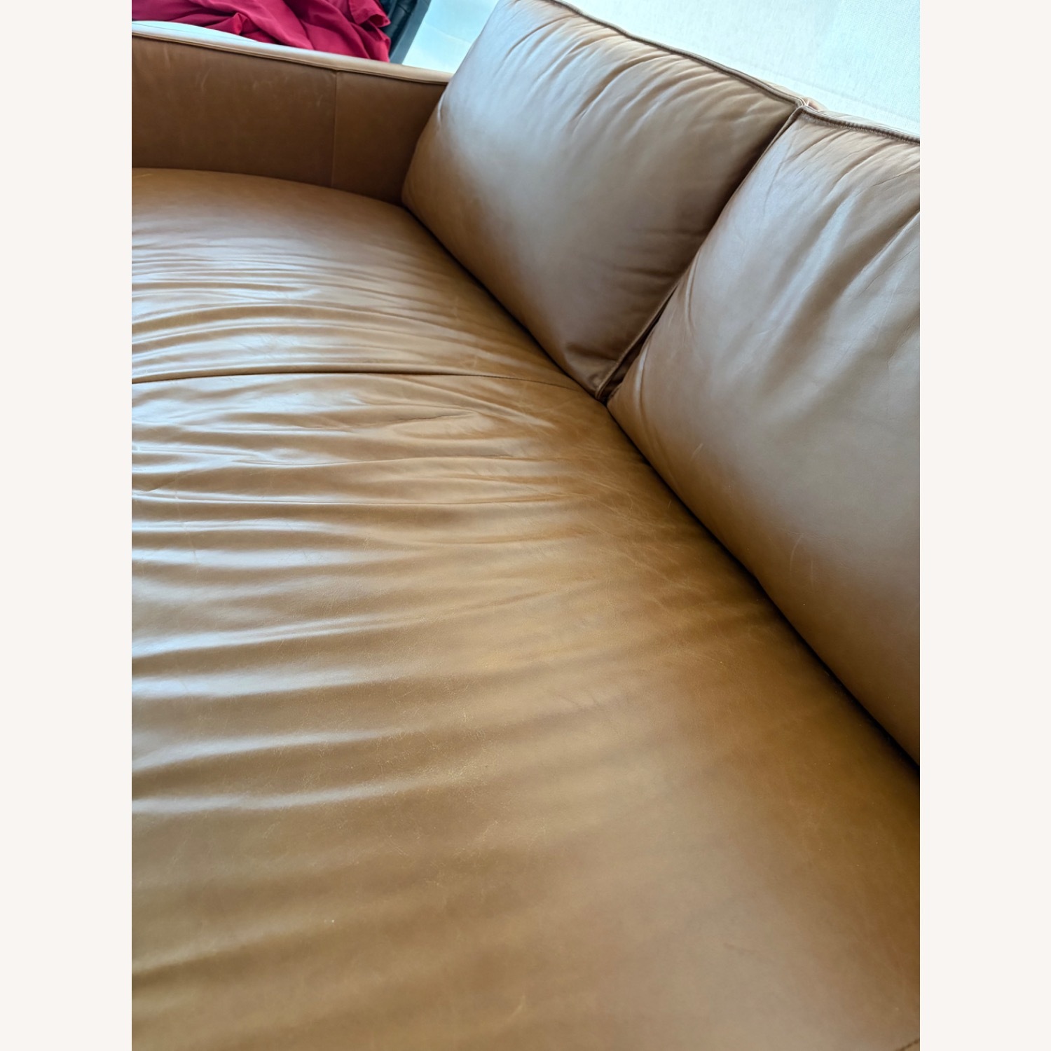 West Elm Axel 89’ Sofa - Nut Brown - image-5