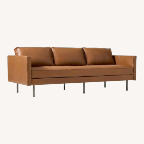 Used West Elm Axel 89’ Sofa - Nut Brown for sale on AptDeco