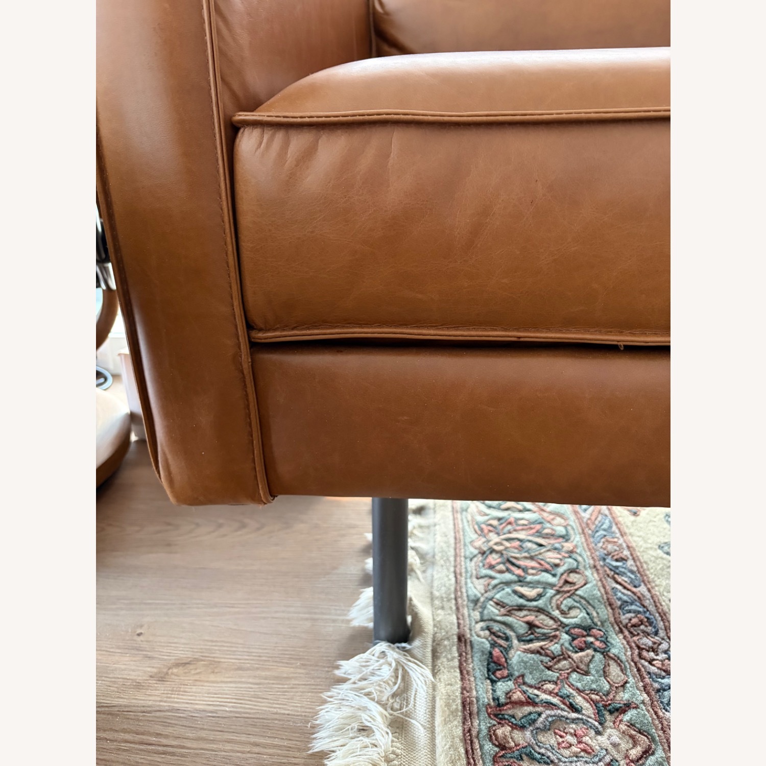 West Elm Axel 89’ Sofa - Nut Brown - image-2