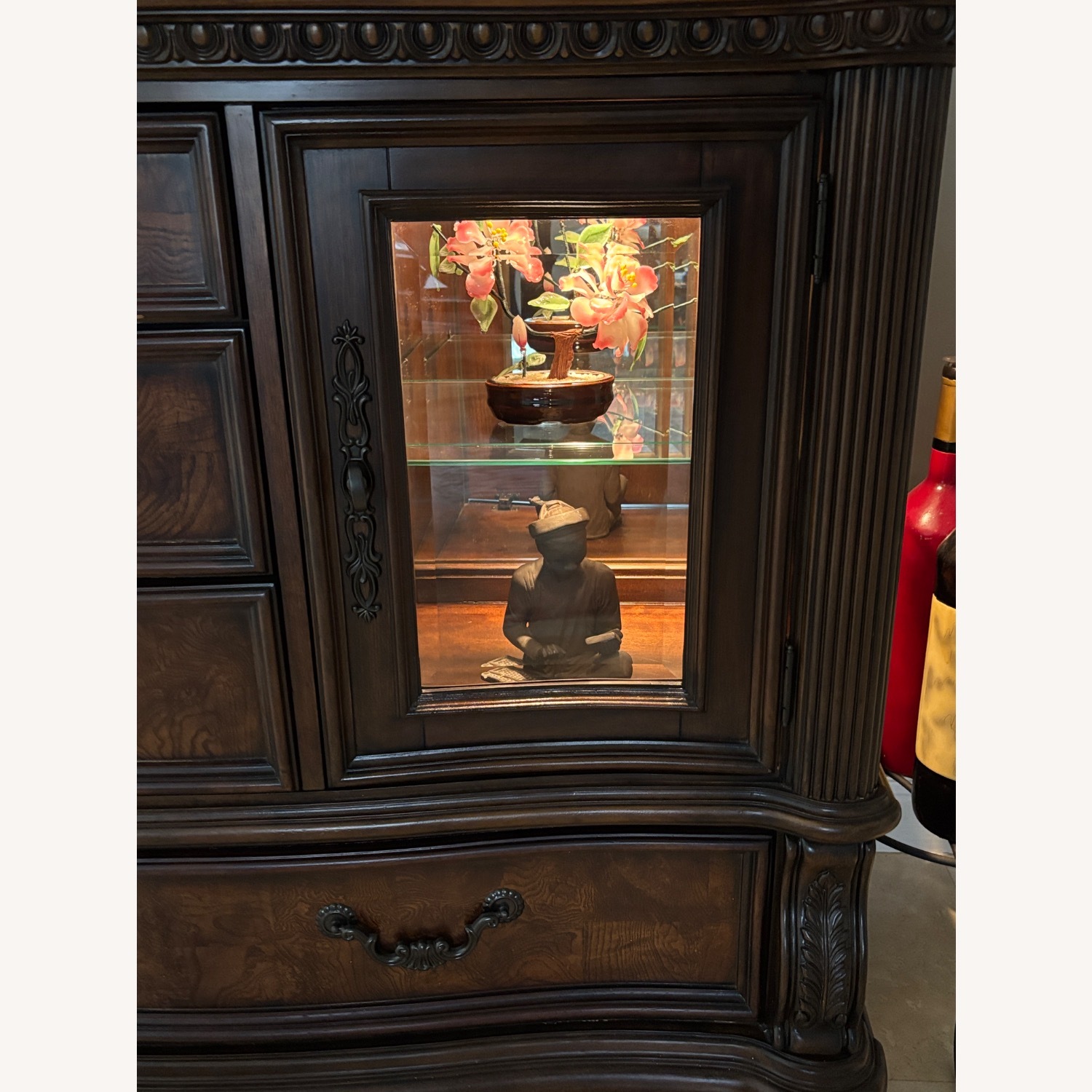 Dark Brown Wood Dresser - image-4