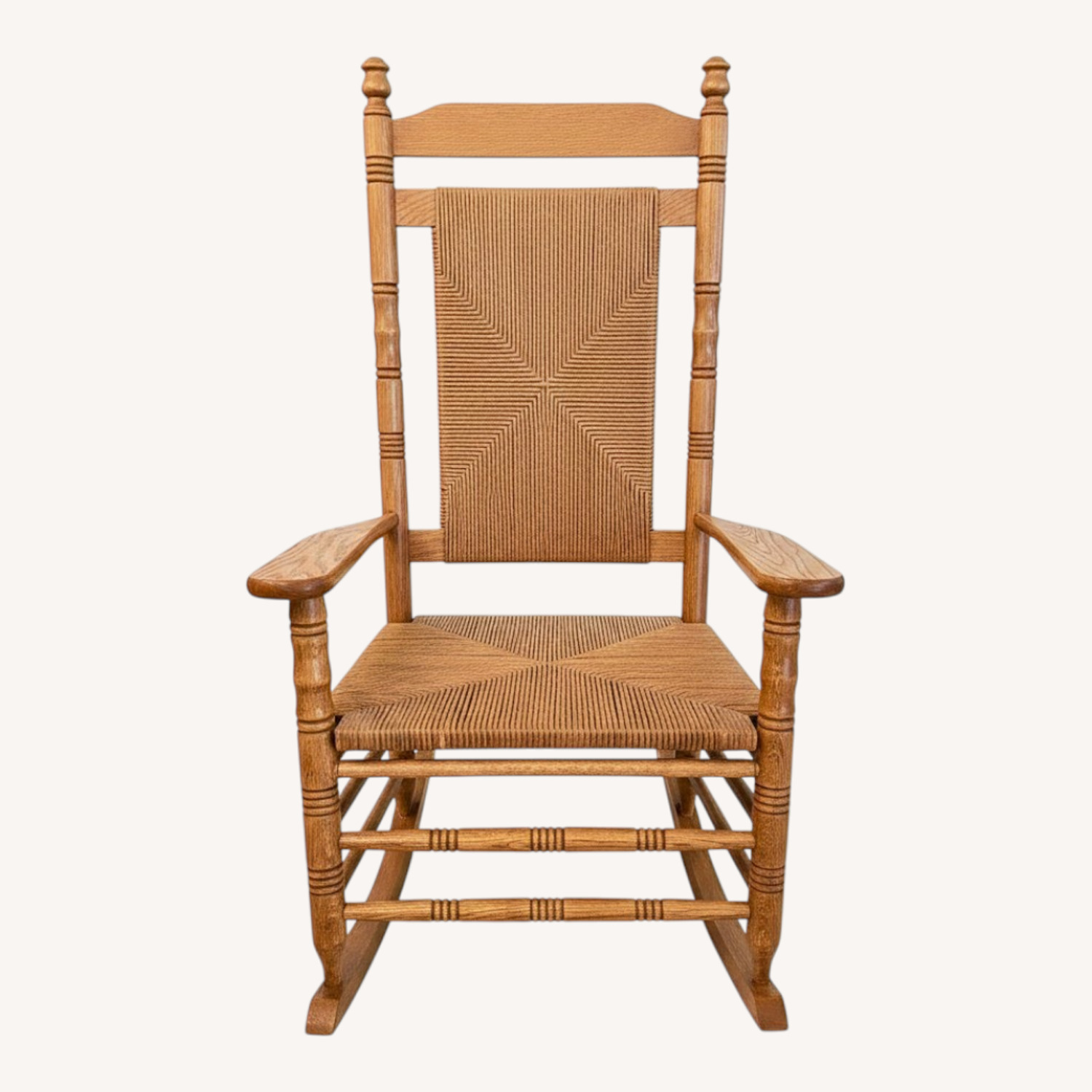 Dark Brown Wood Accent Chair - image-0