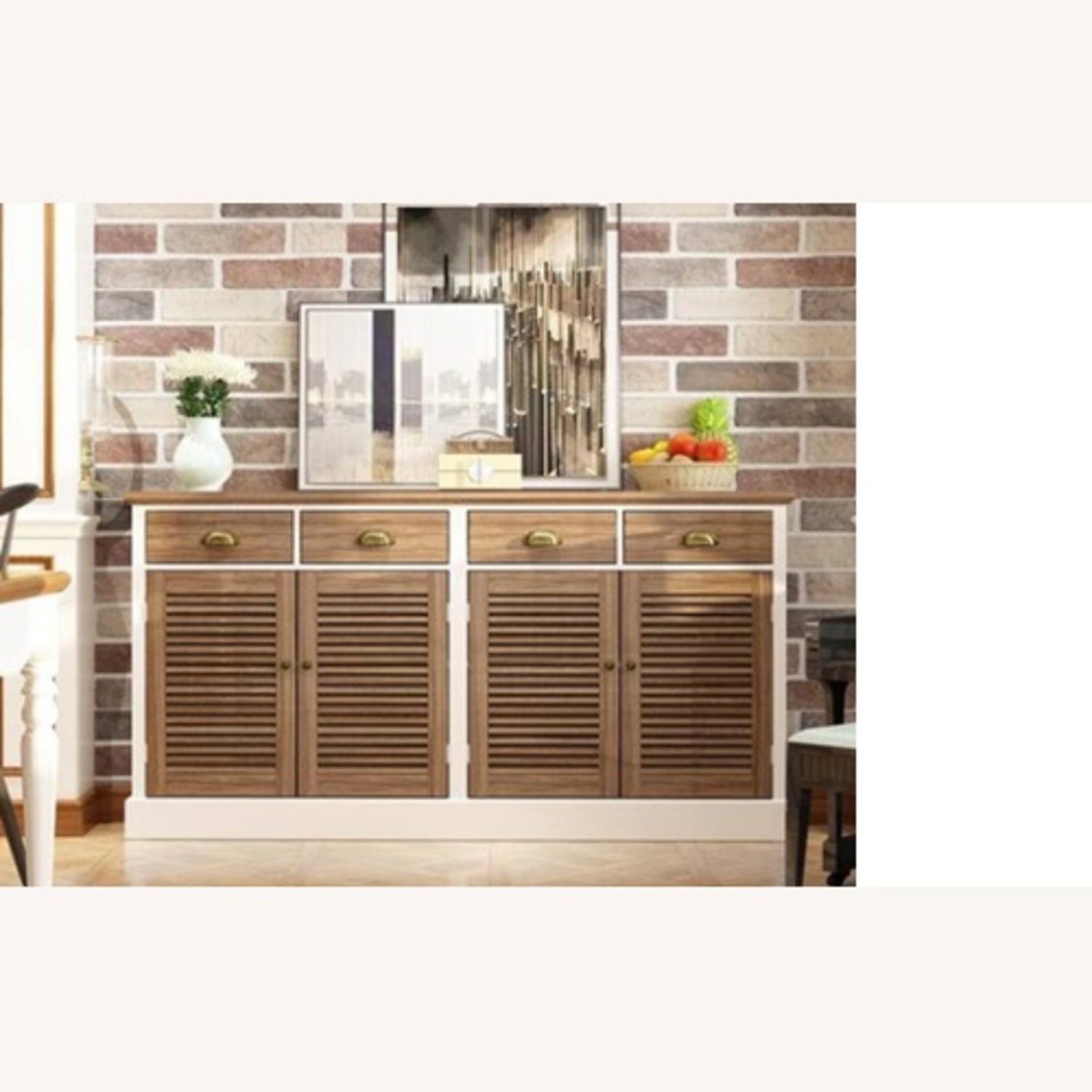 Home Depot Light Brown Wood Sideboard - image-4