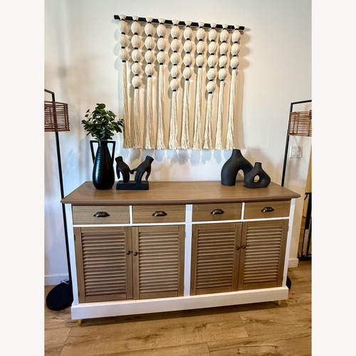 Used Home Depot Light Brown Wood Sideboard for sale on AptDeco