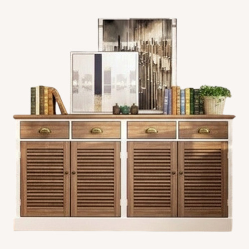 Used Home Depot Light Brown Wood Sideboard for sale on AptDeco