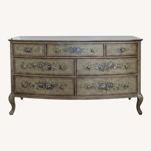 Used Domain Furniture Hand Painted Brown Dresser for sale on AptDeco
