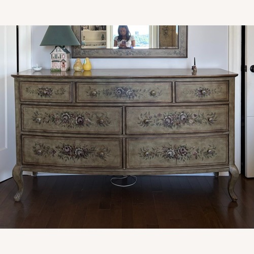 Used Domain Furniture Hand Painted Brown Dresser for sale on AptDeco