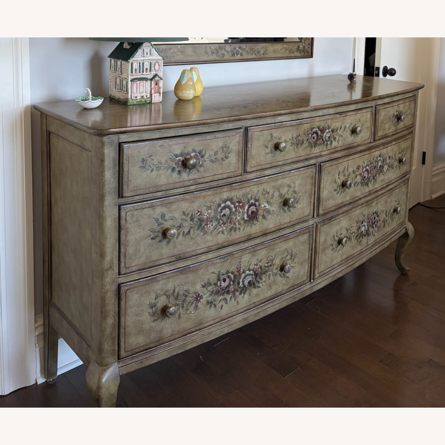 Domain Furniture Hand Painted Brown Dresser - image-2