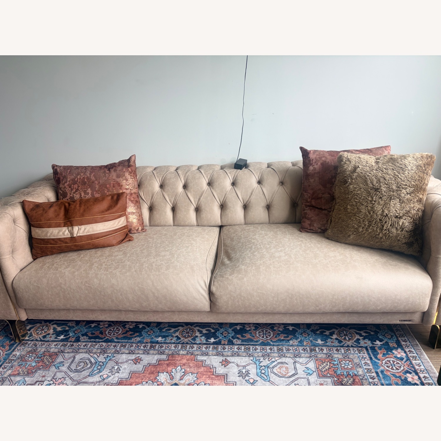 Sophisticated Bellona Cream Sleeper Couch - image-3
