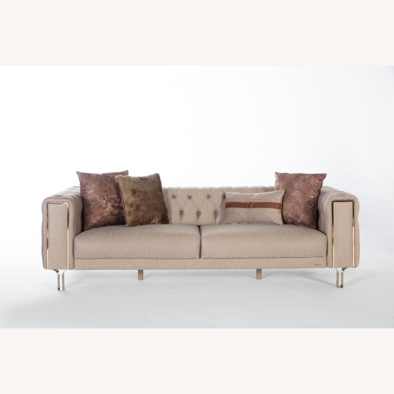 Sophisticated Bellona Cream Sleeper Couch - image-4