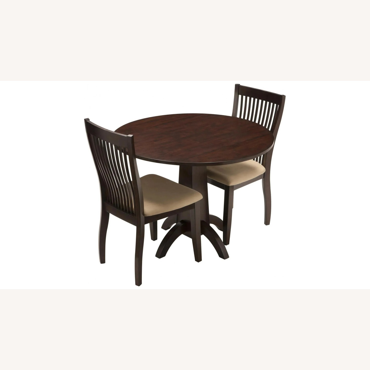 Raymour & Flanigan Drop Leaf Table with Two Chairs - image-5