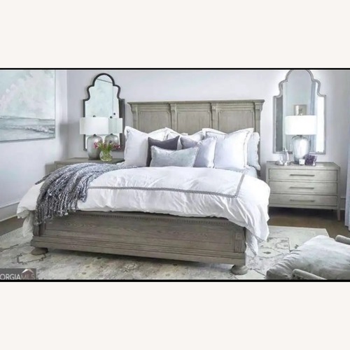 Used Restoration Hardware St. James Panel Bed - King for sale on AptDeco