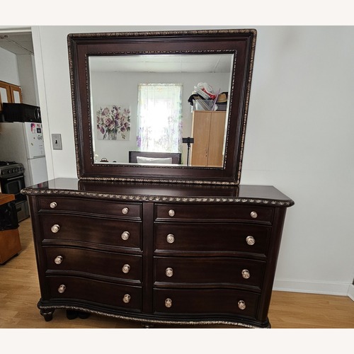 Used Bob's Discount Dresser with Mirror for sale on AptDeco
