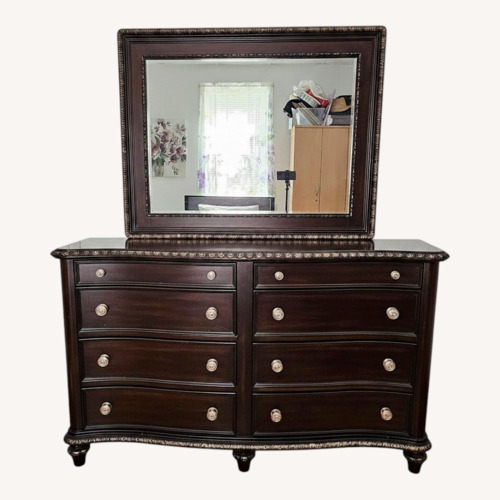 Used Bob's Discount Dresser with Mirror for sale on AptDeco