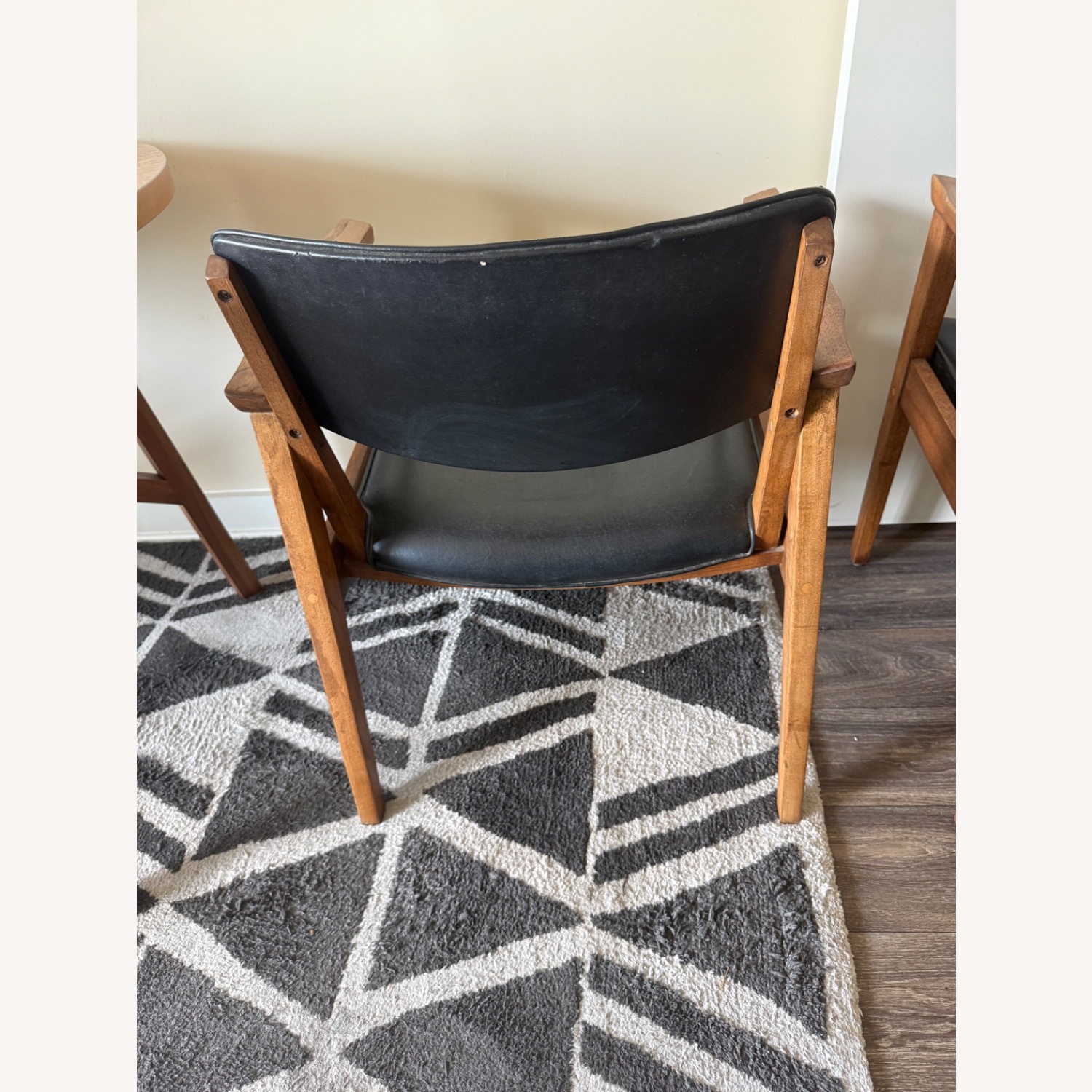 Black Wood Accent Chairs - image-6