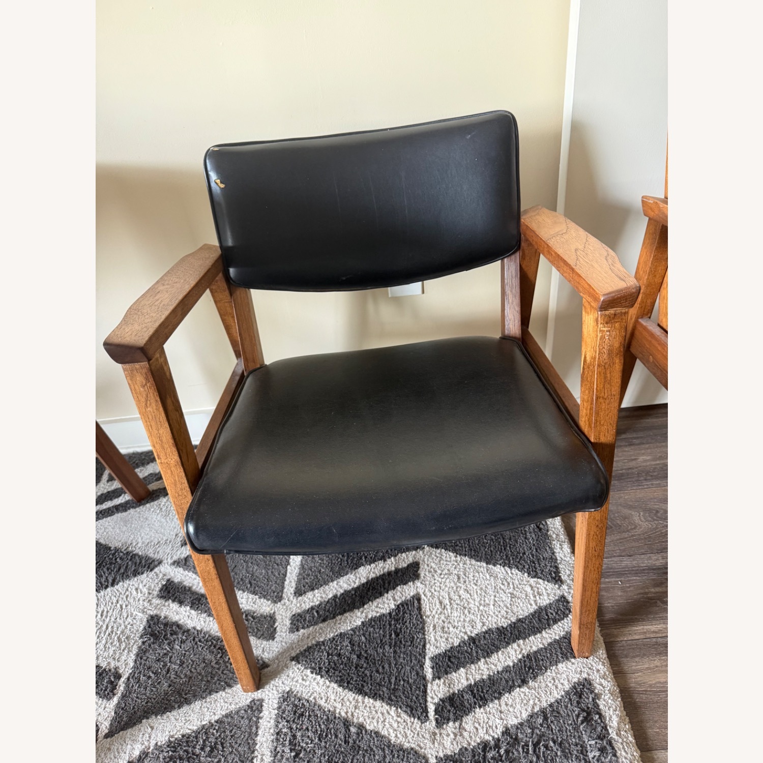 Black Wood Accent Chairs - image-3