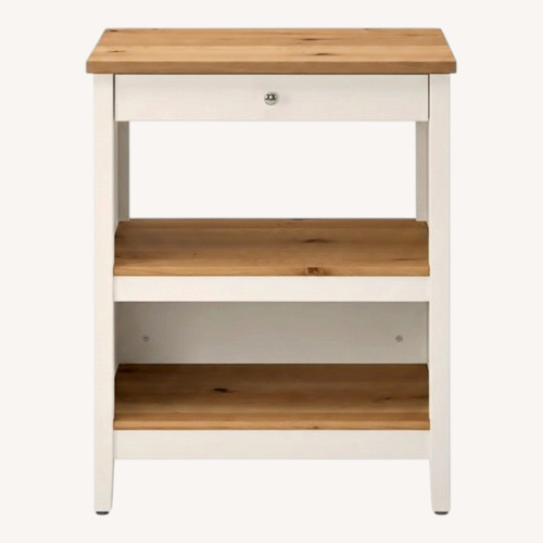 Used IKEA Light Brown Wood Kitchen Block for sale on AptDeco