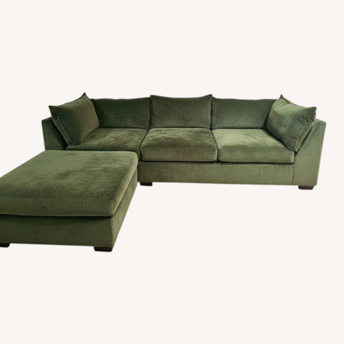 Used Green Fabric 3+ Piece Sectional for sale on AptDeco