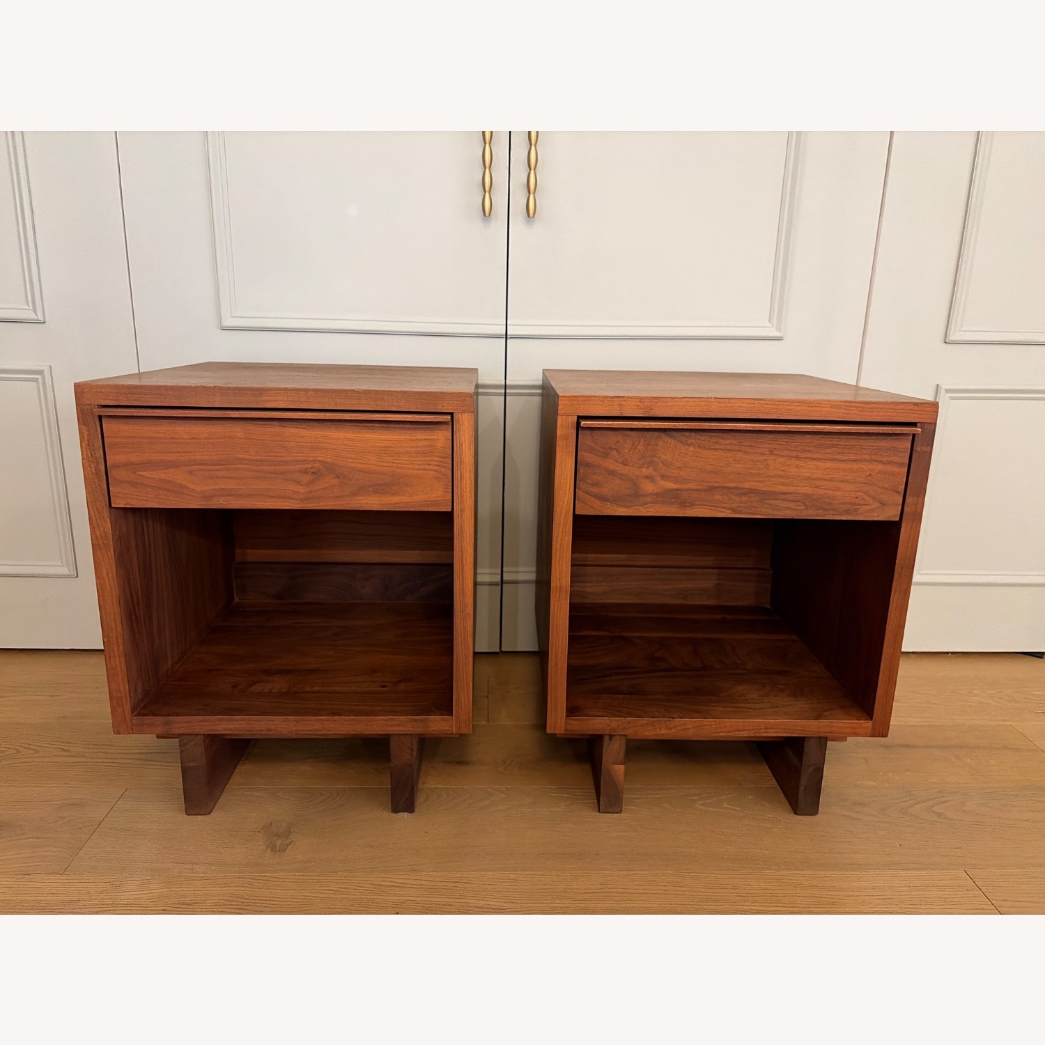 Room & Board Anton Walnut Wood Nightstands - image-1